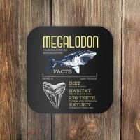 Megalodon Meg Facts Funny Shark Lover Coaster thumb 0