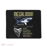 Megalodon Meg Facts Funny Shark Lover Mousepad thumb 0