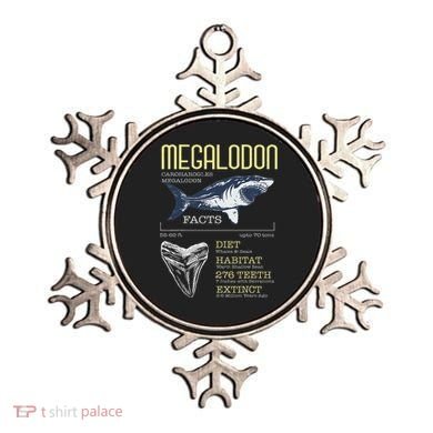 Megalodon Meg Facts Funny Shark Lover Ornament