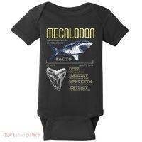 Megalodon Meg Facts Funny Shark Lover Baby Bodysuit thumb 0