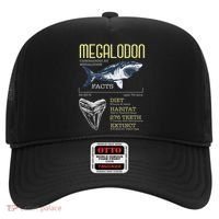 Megalodon Meg Facts Funny Shark Lover Hat thumb 0