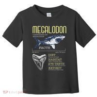 Megalodon Meg Facts Funny Shark Lover Toddler T-Shirt thumb 0