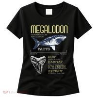 Megalodon Meg Facts Funny Shark Lover Women's T-Shirt thumb 0