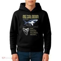 Megalodon Meg Facts Funny Shark Lover Kids Hoodie thumb 4