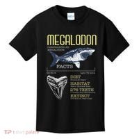 Megalodon Meg Facts Funny Shark Lover Kids T-Shirt thumb 0