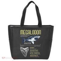 Megalodon Meg Facts Funny Shark Lover Tote Bag thumb 0