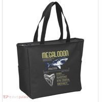 Megalodon Meg Facts Funny Shark Lover Tote Bag thumb 2