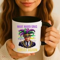 Make Mardi Gras Great Again Funny Mardi Gras Trump Coffee Mug thumb 3