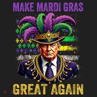 Make Mardi Gras Great Again Funny Mardi Gras Trump Hat thumb 2