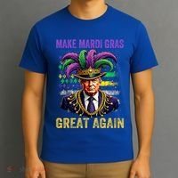 Make Mardi Gras Great Again Funny Mardi Gras Trump T-Shirt thumb 3
