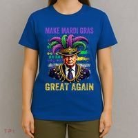 Make Mardi Gras Great Again Funny Mardi Gras Trump T-Shirt thumb 4