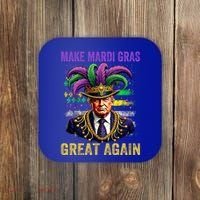 Make Mardi Gras Great Again Funny Mardi Gras Trump Coaster thumb 0