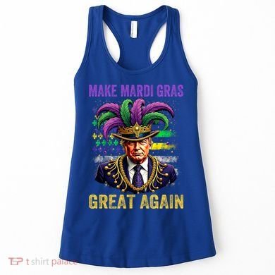 Make Mardi Gras Great Again Funny Mardi Gras Trump Women's Tank Top