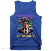 Make Mardi Gras Great Again Funny Mardi Gras Trump Tank Top thumb 0