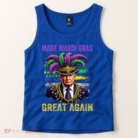Make Mardi Gras Great Again Funny Mardi Gras Trump Tank Top thumb 2