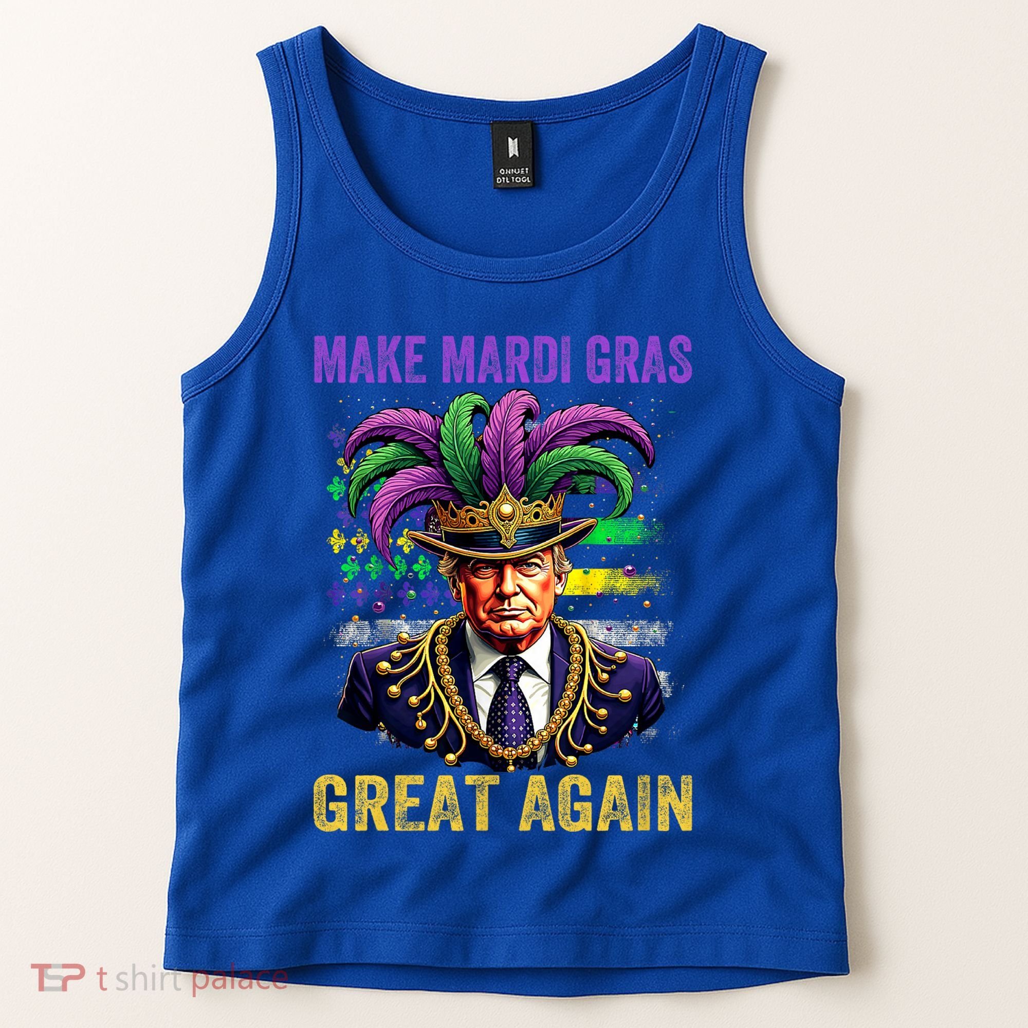 Make Mardi Gras Great Again Funny Mardi Gras Trump Tank Top