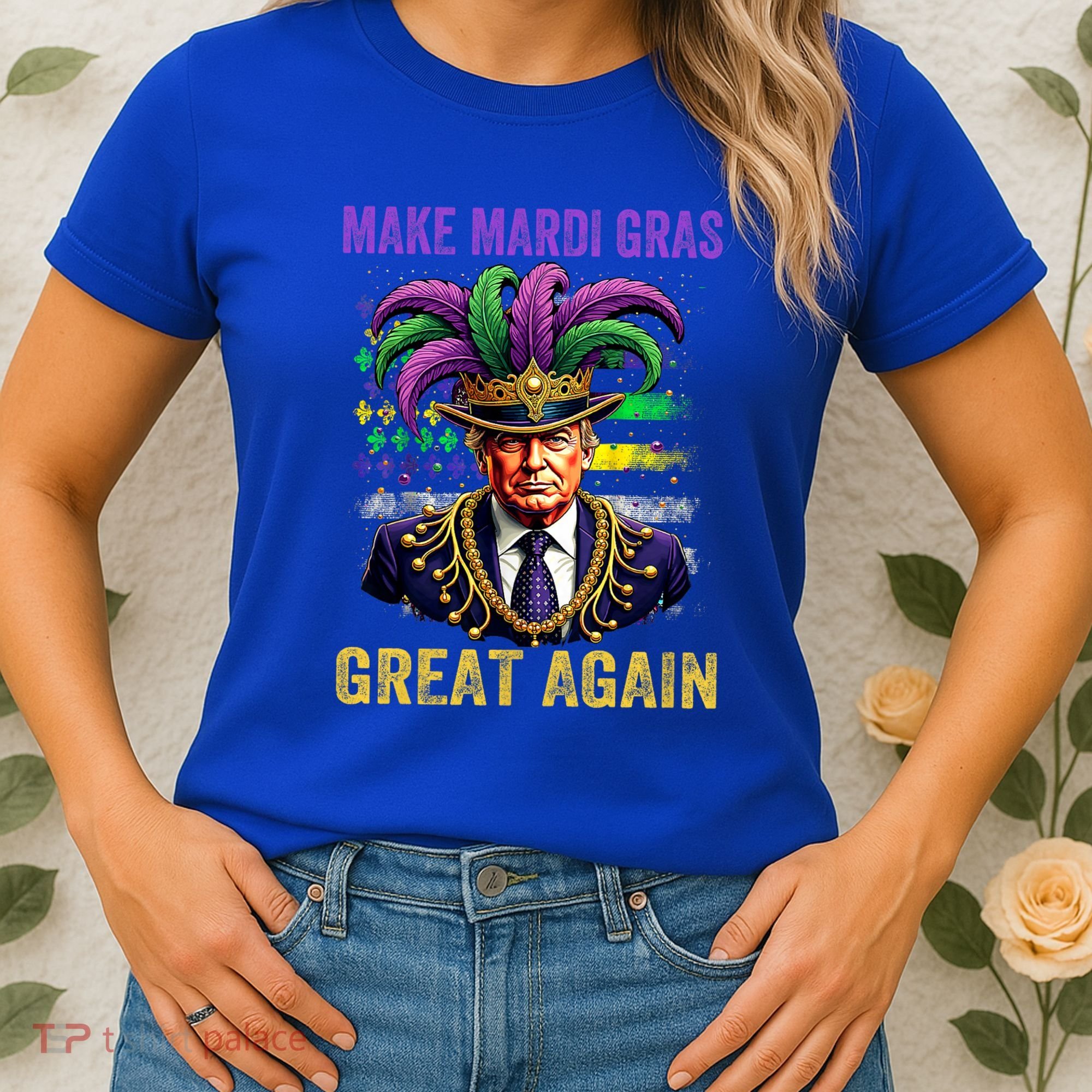 Make Mardi Gras Great Again Funny Mardi Gras Trump Women's T-Shirt