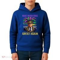 Make Mardi Gras Great Again Funny Mardi Gras Trump Kids Hoodie thumb 4
