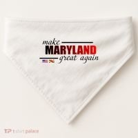 Make Maryland Great Again USA-Made Doggie Bandana thumb 0