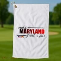 Make Maryland Great Again Golf Towel thumb 1