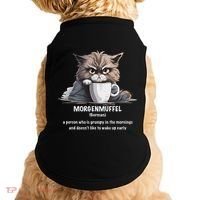 Morgenmuffel Morning Grouch Cute Grumpy In Morning Cat Wake Doggie Tank thumb 0