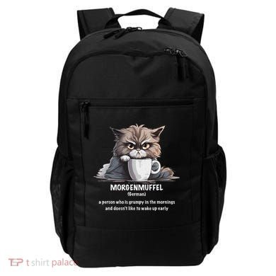 Morgenmuffel Morning Grouch Cute Grumpy In Morning Cat Wake Backpack