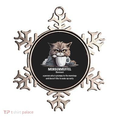 Morgenmuffel Morning Grouch Cute Grumpy In Morning Cat Wake Ornament