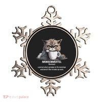 Morgenmuffel Morning Grouch Cute Grumpy In Morning Cat Wake Ornament thumb 0