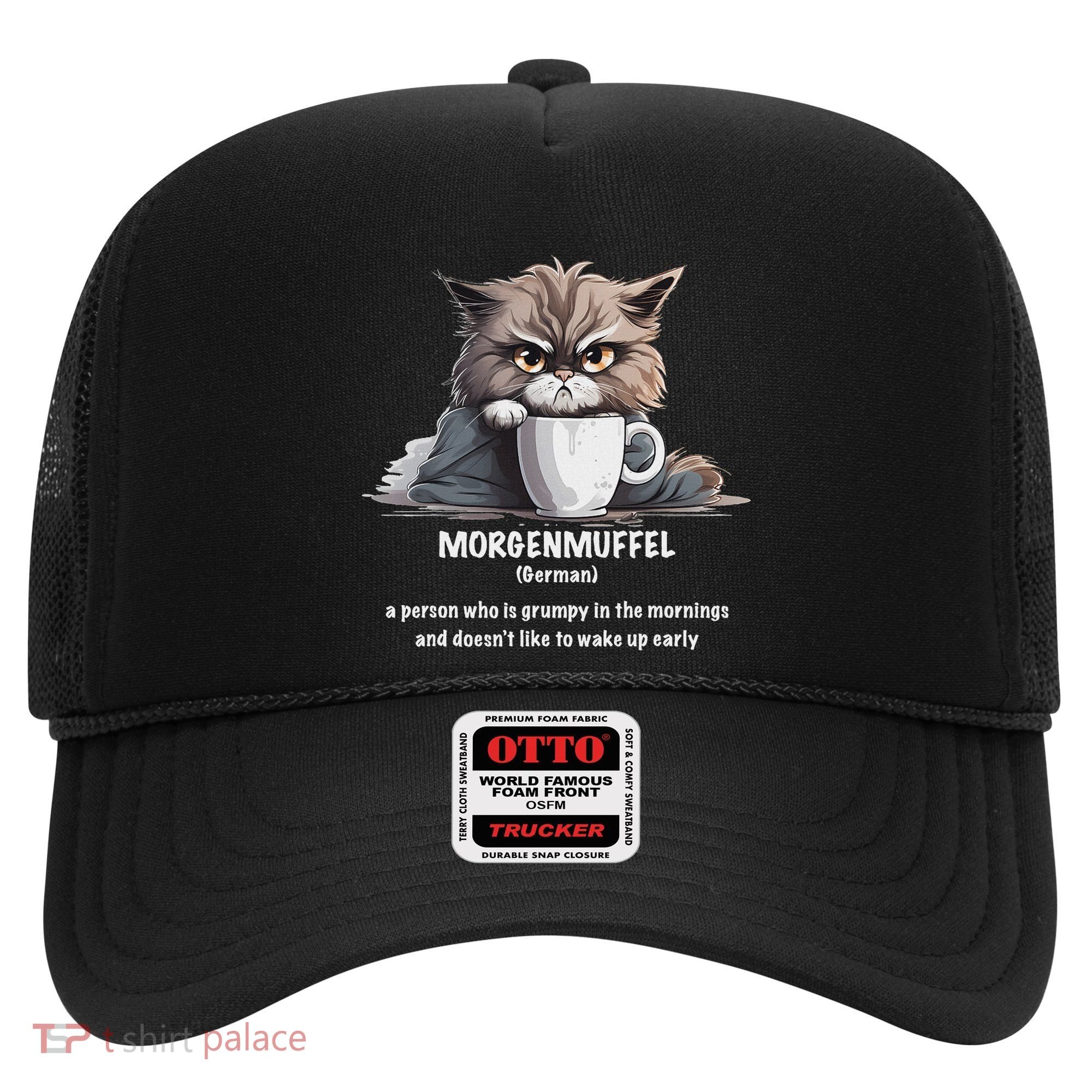 Morgenmuffel Morning Grouch Cute Grumpy In Morning Cat Wake Hat