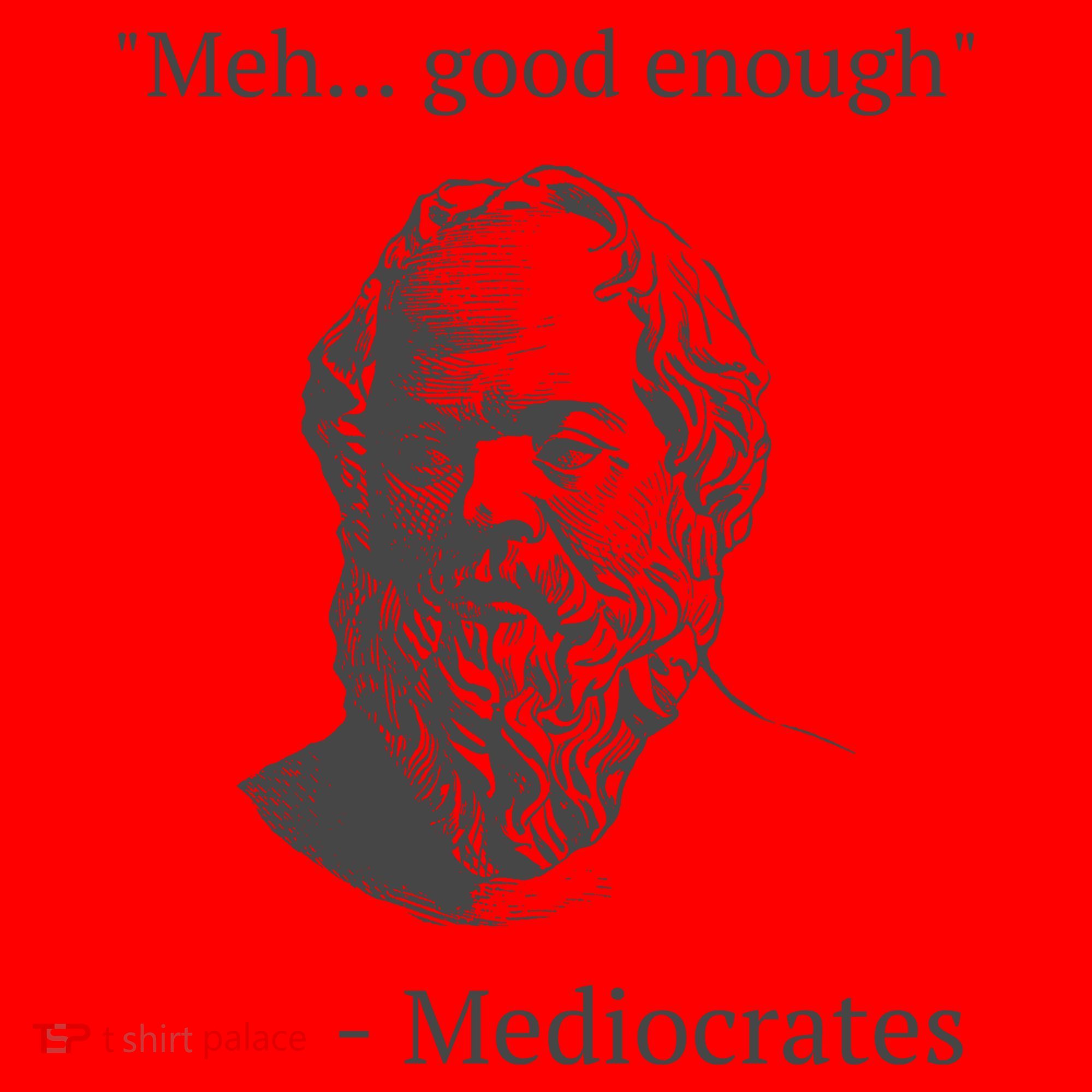 Mediocrates Meh Good Enough Sarcasm Santa Hat