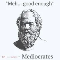 Mediocrates Meh Good Enough Sarcasm Doggie Tank thumb 4