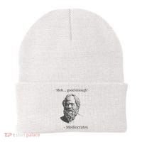 Mediocrates Meh Good Enough Sarcasm Beanie thumb 0