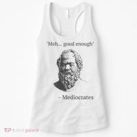 Mediocrates Meh Good Enough Sarcasm Women's Tank Top thumb 0