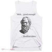 Mediocrates Meh Good Enough Sarcasm Tank Top thumb 0