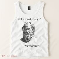 Mediocrates Meh Good Enough Sarcasm Tank Top thumb 2