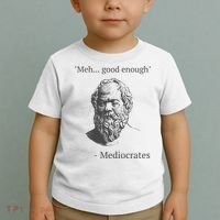 Mediocrates Meh Good Enough Sarcasm Toddler T-Shirt thumb 2