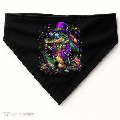 Mardigator Mardi Gras Alligator Costume USA-Made Doggie Bandana