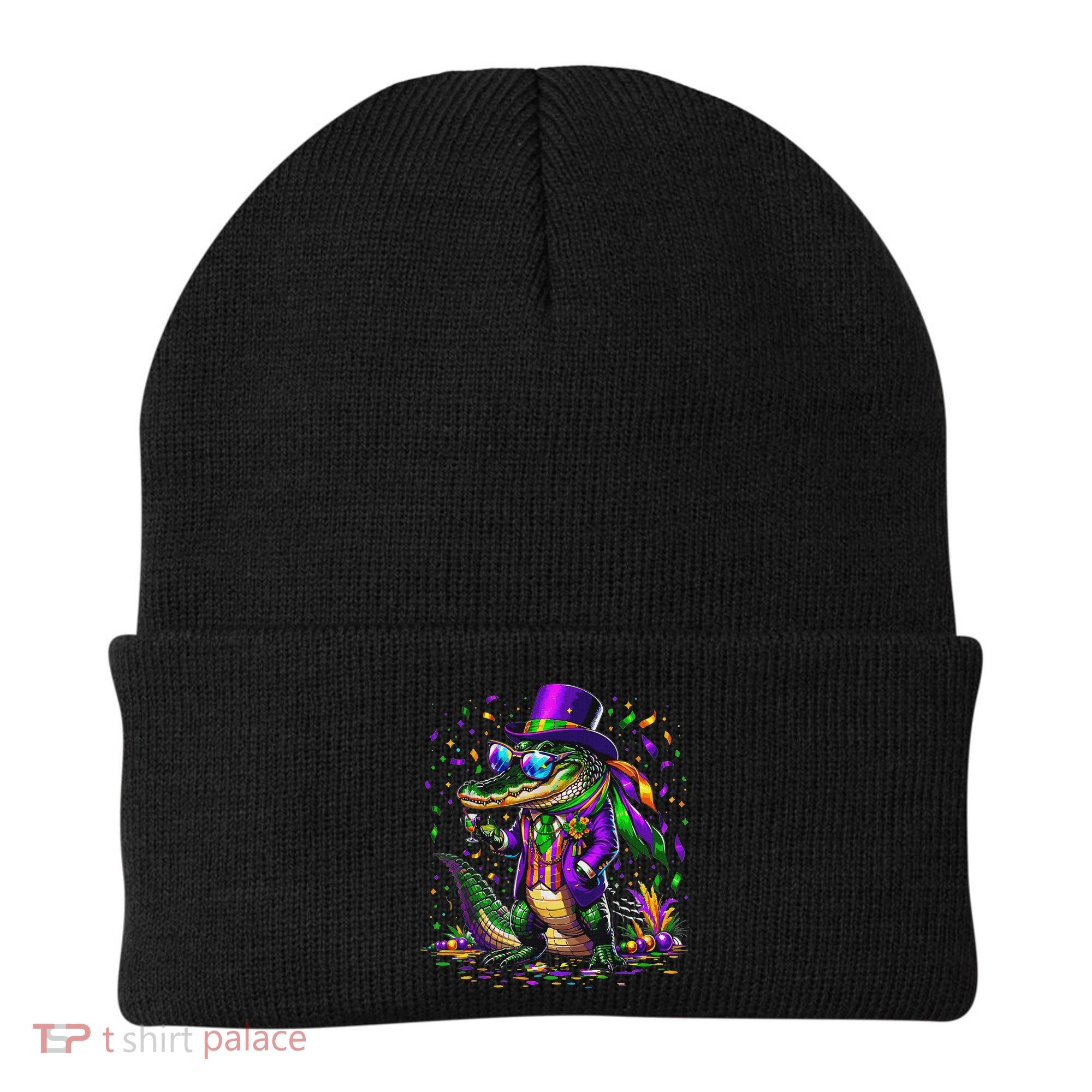 Mardigator Mardi Gras Alligator Costume Beanie