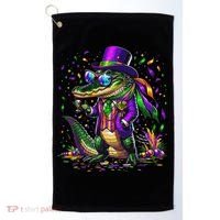 Mardigator Mardi Gras Alligator Costume Golf Towel thumb 0