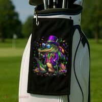 Mardigator Mardi Gras Alligator Costume Golf Towel thumb 2