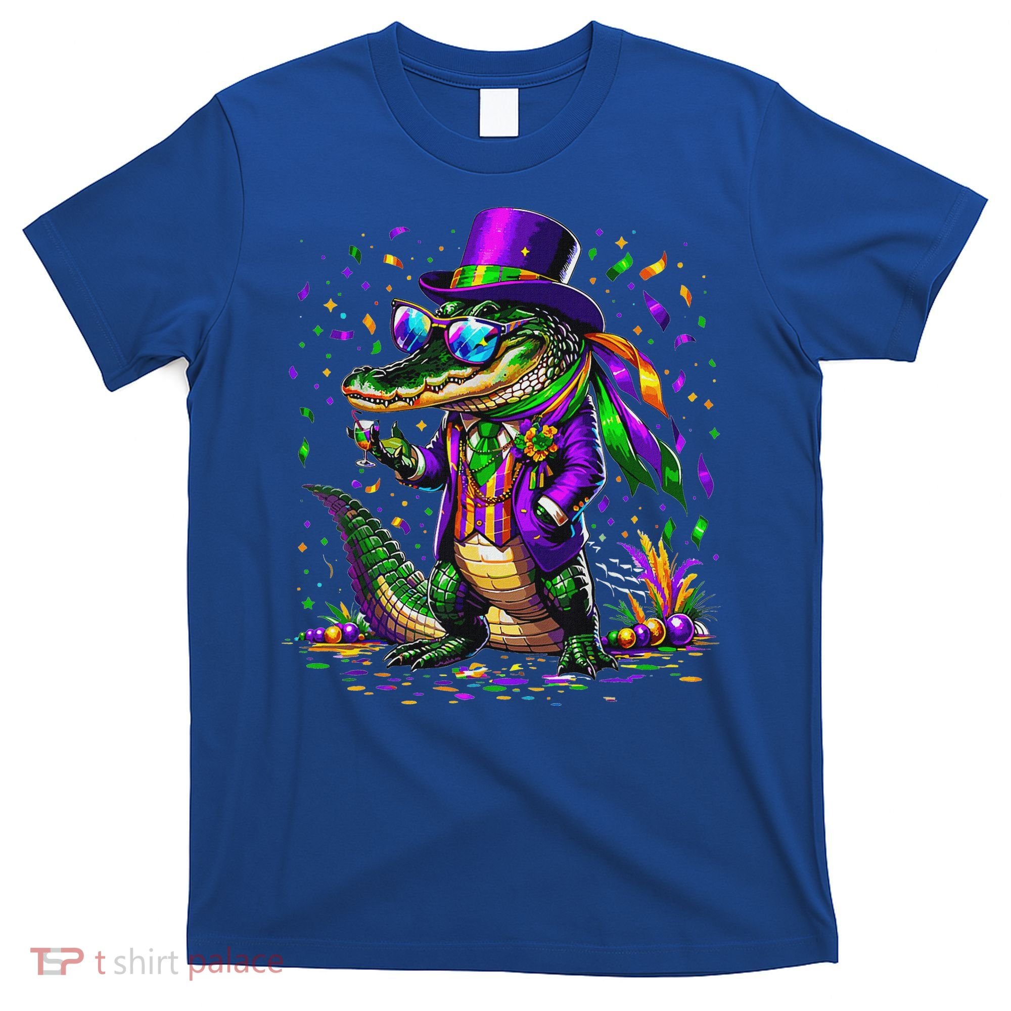 Mardigator Mardi Gras Alligator Costume T-Shirt