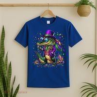 Mardigator Mardi Gras Alligator Costume T-Shirt thumb 2
