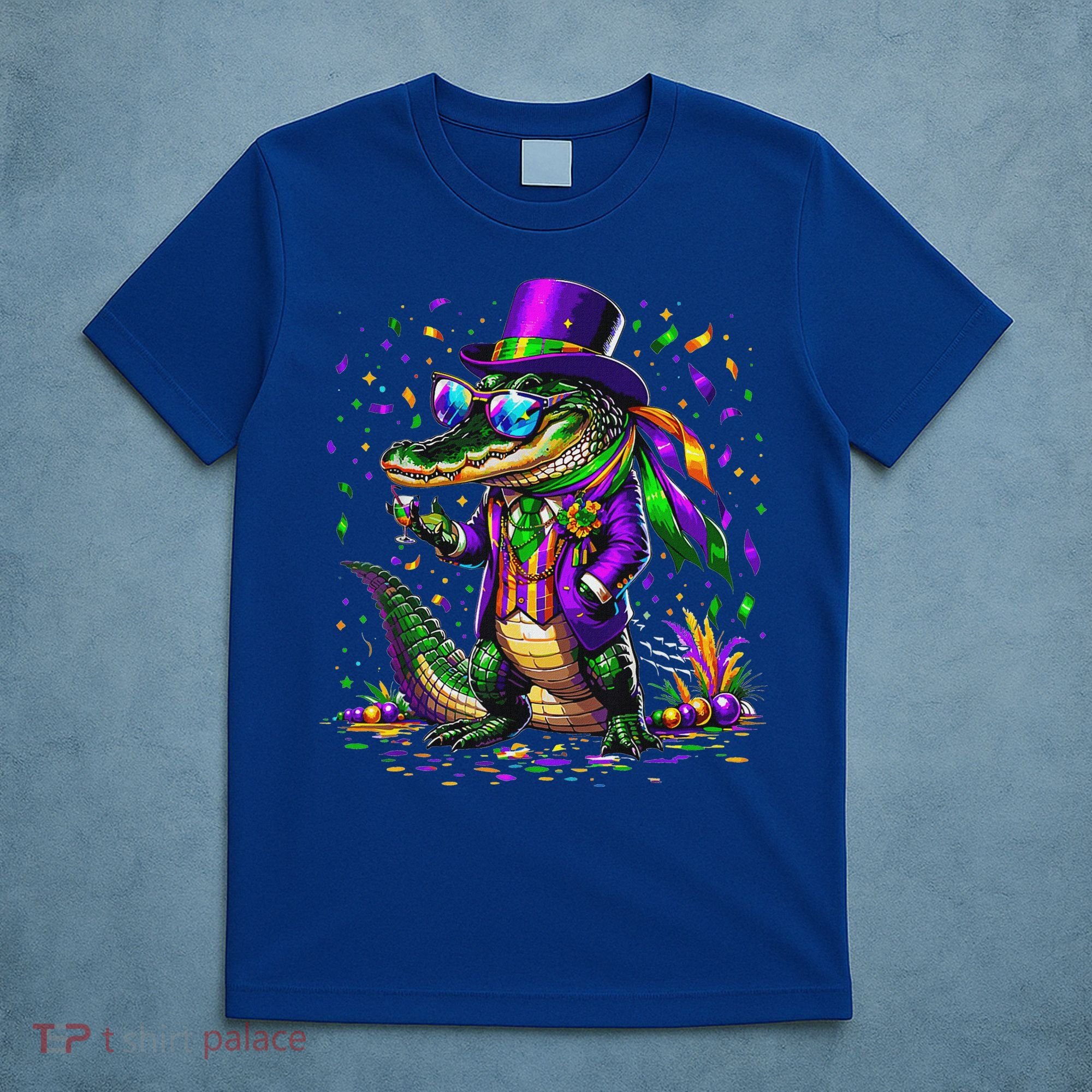 Mardigator Mardi Gras Alligator Costume T-Shirt