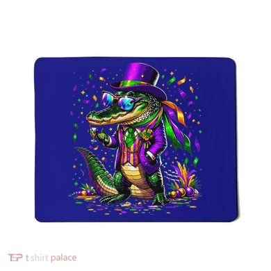Mardigator Mardi Gras Alligator Costume Mousepad