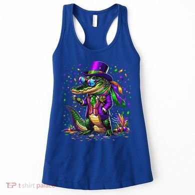 Mardigator Mardi Gras Alligator Costume Women's Tank Top