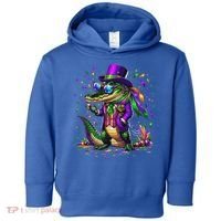 Mardigator Mardi Gras Alligator Costume Toddler Hoodie thumb 0