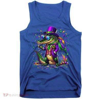 Mardigator Mardi Gras Alligator Costume Tank Top