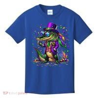 Mardigator Mardi Gras Alligator Costume Kids T-Shirt thumb 0