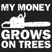 My Money Grows On Trees Funny Logger Arborist Logging Hat thumb 2