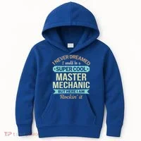 Master Mechanic Gift Funny Gift Kids Hoodie thumb 0
